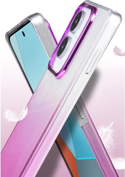 Xiaomi Redmi Note 13 Pro 4g Glossy Kapak - PEMBE-(5796) - MCT6971-6079 modelleri