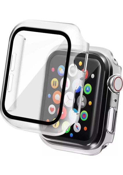 Apple Watch 38MM Camlı Kasa Ekran Koruyucu - ŞEFFAF-(5796) - BKS6295-8360