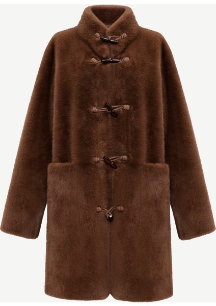 Regular Dik Yaka Uzun Kol Mont