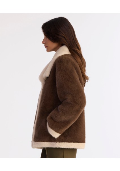 Regular Ceket Yaka Uzun Kol Mont modelleri