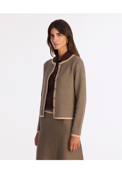 Regular Bisiklet Yaka Uzun Kol Hırka modelleri