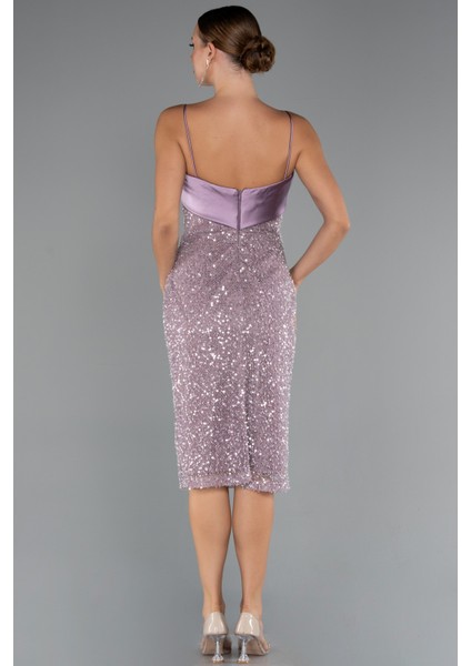 Askılı Midi Pul Payet Gece Elbisesi ABK2429 fiyatları