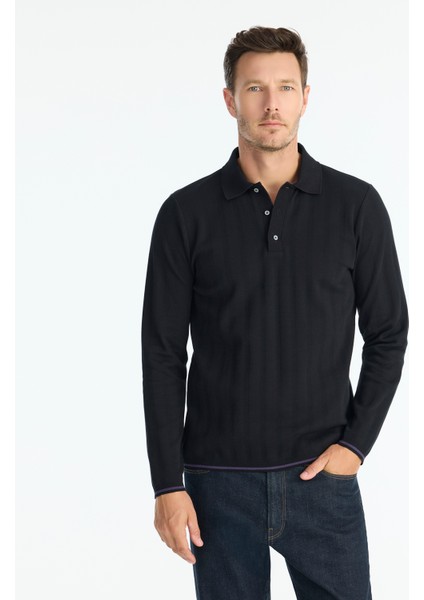 Regular Gömlek Yaka Uzun Kol Kazak