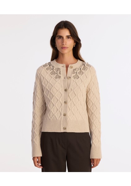 Regular Bisiklet Yaka Uzun Kol Hırka