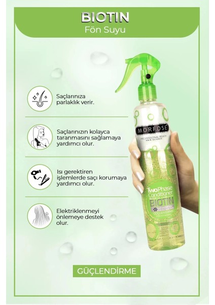 Biotin Çift Fazlı Saç Kondisyoner Fön Suyu 400 ml - Mrfs modelleri