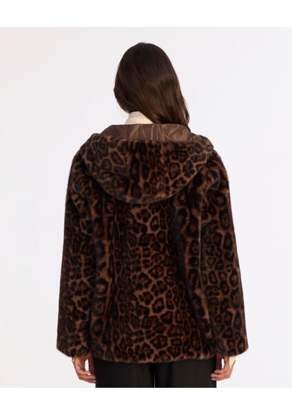 Regular Kapüşonlu Yaka Uzun Kol Mont