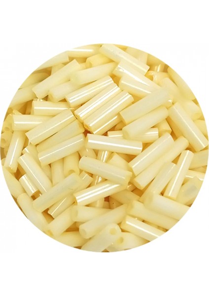 Uzun Boru Kesme Boncuk Çap 2mm Uzunluk 10 mm - 20 Gram - Krem - BNC234 fiyatları