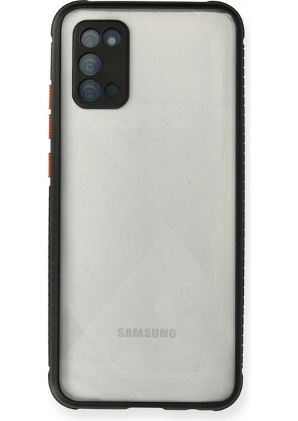 Samsung Galaxy A02S Kılıf Miami Şeffaf Silikon - SIYAH-(5796) - BKS9121-8110
