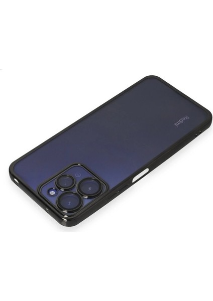 Xiaomi Redmi 12 Kılıf Lensli Silikon - SIYAH-(5796) - BKS6304-4564 modelleri
