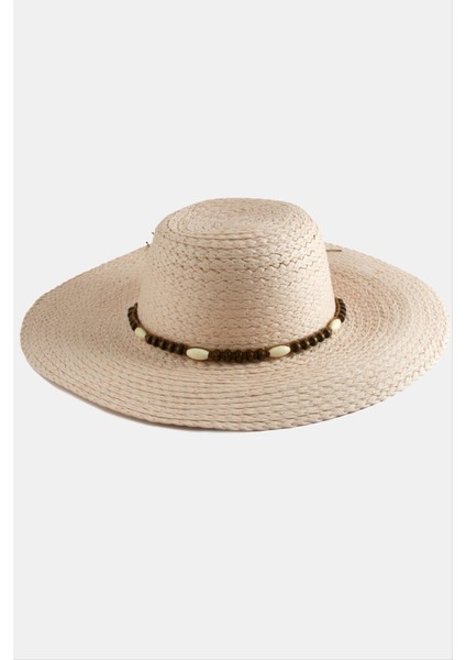 Ahşap Boncuklu Hasır Şapka fırsatları