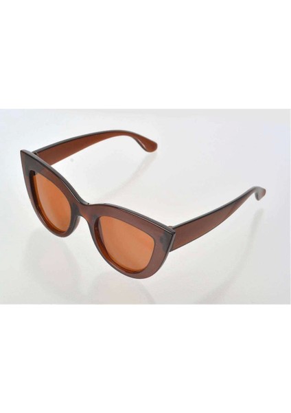 Kahverengi Çerçeve Cat Eye Kadın Güneş Gözlüğü - Moda Gözlük fiyatları