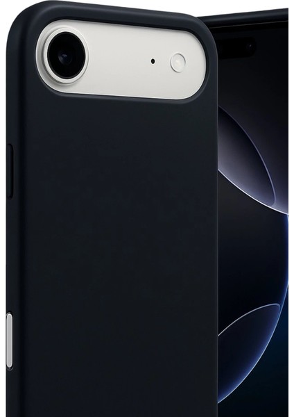 Apple iPhone 17 Air Nano Içi Kadife Silikon - SIYAH-(5796) - MCT3156-2588 fiyatları