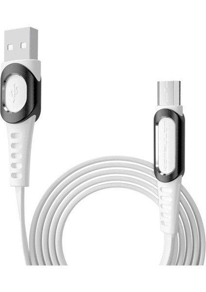 DC01 Süper Hızlı Micro USB Kablo 1m 2.4A - BEYAZ-(5796) - TGZ7877-8948