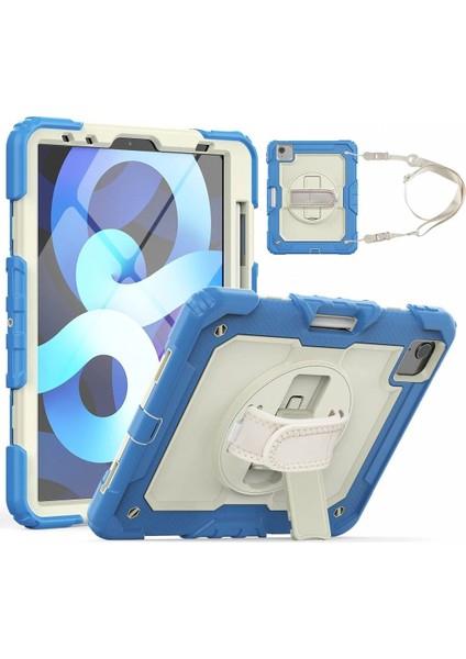 iPad Pro 11 (2020) Kılıf Strap New Tablet Kapak - MAVI-(5796) - AGT6043-4165