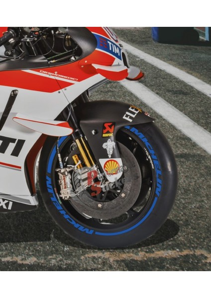 Motorsiklet Michelin + Şerit Lastik Yazısı 8 Adet Lastik Stiker 15-21 Inç Arası Uyumlu Lastik Sticker fiyatları