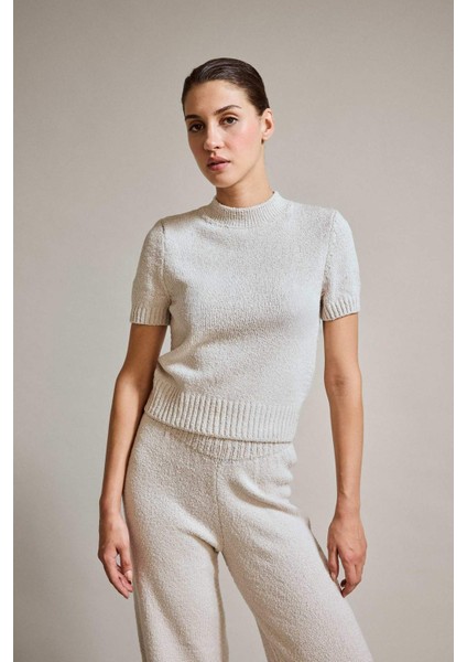 Yarım Balıkçı Yaka Kısa Kollu Triko Kazak G2601AX25AU modelleri