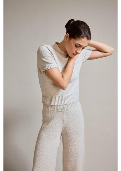 Yarım Balıkçı Yaka Kısa Kollu Triko Kazak G2601AX25AU