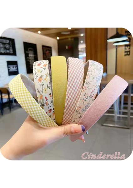 Kadın Hafif Esnek Taç Saç Bandı Sarı Model-8 fiyatları