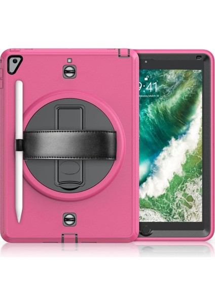 iPad 5 Air 9.7 Kılıf Strap-C Otterbox Tablet Kapak - PEMBE-(5796) - AGT7479-3572 fiyatları