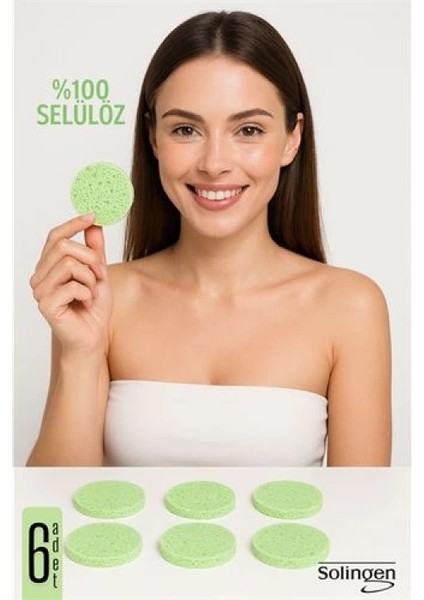 Makyaj Temizlik Pedi Cilt Temizlik Süngeri Doğal Selülöz 6 ADET 711912 fiyatları