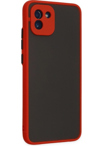 Samsung Galaxy A03 Kılıf Montreal Silikon Kapak - KIRMIZI-(5796) - BKS9316-6785 fiyatları