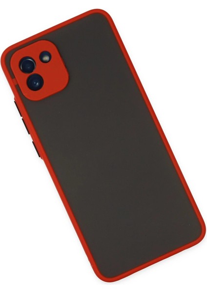 Samsung Galaxy A03 Kılıf Montreal Silikon Kapak - KIRMIZI-(5796) - BKS9316-6785 modelleri