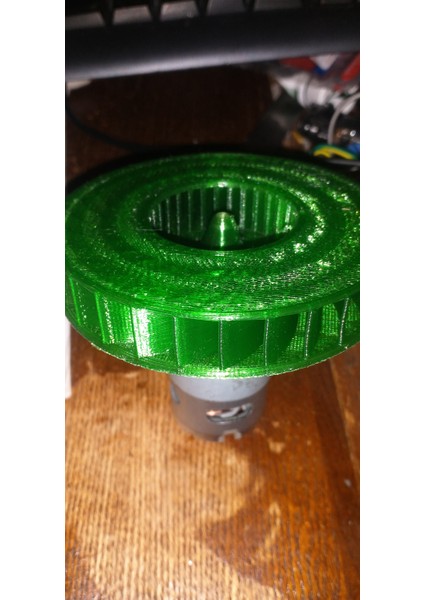 3mm Şaft Için Belichee Tekerlek Türbini (Plastik Aparattır!!!) 3D