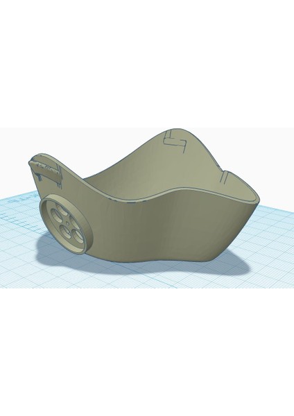 Valfli Pamuklu Ped Için Solunum Maskesi (Plastik Aparattır!!!) 3D