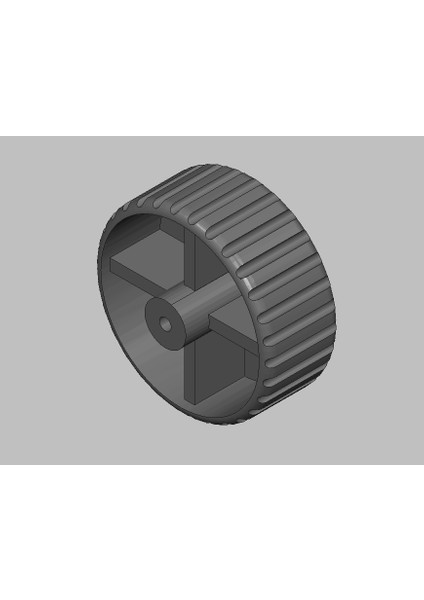60 mm Çocuk Oyuncakları Için Basit Tekerlek (Plastik Aparattır!!!) 3D