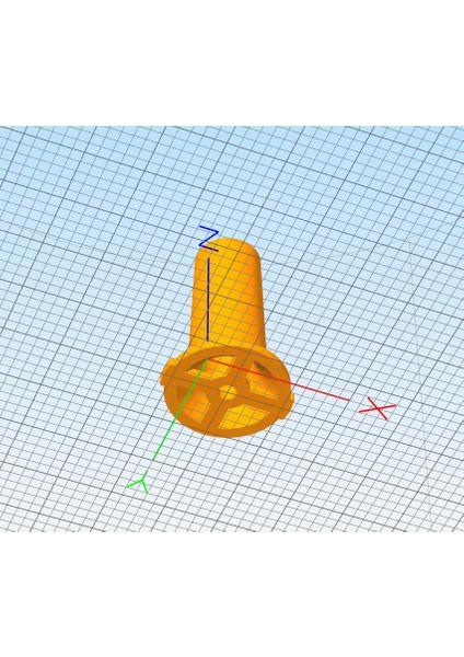Bir Et Öğütücü Için Sosis Şırınga Memesi 54 mm (Plastik Aparattır!!!) 3D