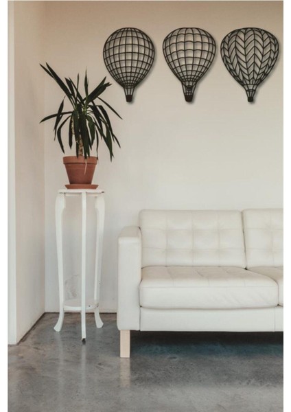 Avm Marketim Uçan Balon Duvar Süsü 3 Parça Uçan Balon Duvar Dekoru Dekoratif Süs