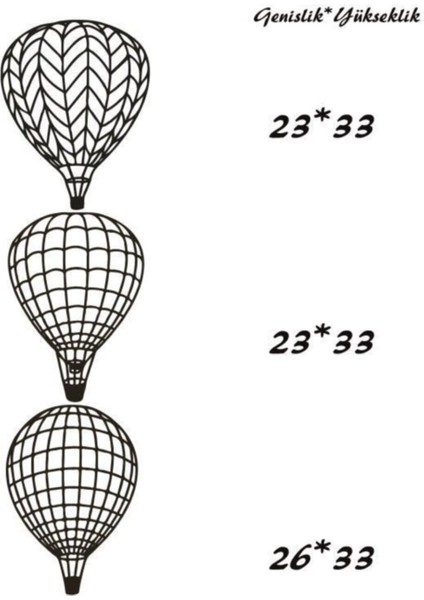 Avm Marketim Uçan Balon Duvar Süsü 3 Parça Uçan Balon Duvar Dekoru Dekoratif Süs
