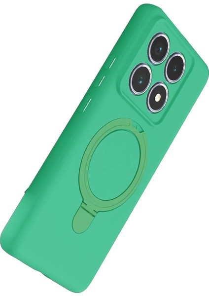 Xiaomi Mi 14T Pro Regal Magsafe Standlı Kapak - YEŞIL-(5796) - BKS6475-7530 modelleri