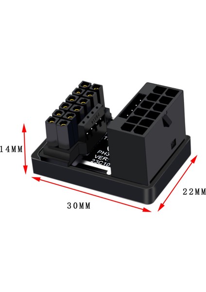 Pcıe5.0 Grafik Kartı Atx3.0 Güç Kaynağı 12VHPWR 12+4 16P 600W Erkek Ila Kadın 180 Derece Adaptör Konnektörü Siyah (Yurt Dışından) fırsatları