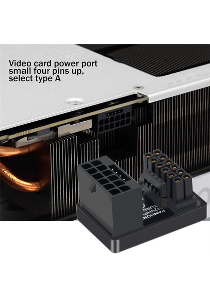 Pcıe5.0 Grafik Kartı Atx3.0 Güç Kaynağı 12VHPWR 12+4 16P 600W Erkek Ila Kadın 180 Derece Adaptör Konnektörü Siyah (Yurt Dışından) indirimleri