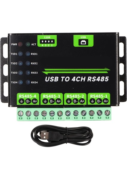 USB - 4ch RS485 Dönüştürücü Modülü Endüstriyel Sınıf Evrensel Seri Iletişim (Yurt Dışından)