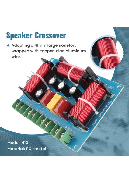 200W Hoparlör Crossover Çift Tiz+Orta Kademe+Bas 4 Yollu Hoparlör Ses Frekans Bölücüsü Ev Sineması Hoparlör Bölücü (Yurt Dışından) indirimleri