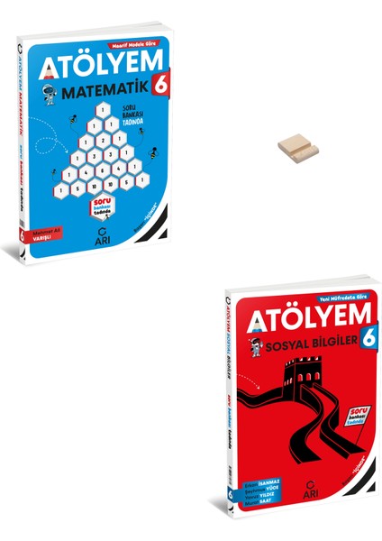 6. Sınıf Matematik ve Sosyal Biligler Atölyem + Telefon Standı