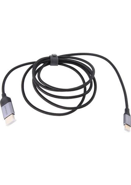 Qgeem Bağlantılar USB Tip C Ila HDMI Uyumlu Kablo Adaptörü 4K30Hz, Video ve Ses Şanzımanı Için Adaptör Kablosu B (Yurt Dışından)