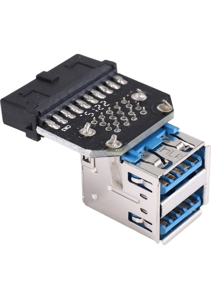 20PIN - Çift Usb3.0 Adaptör Connverter Masaüstü Anakart 19 PIN/20P Başlığı 2 Bağlantı Noktasından USB Bir Dişi Konektör, PH21 (Yurt Dışından) fiyatları