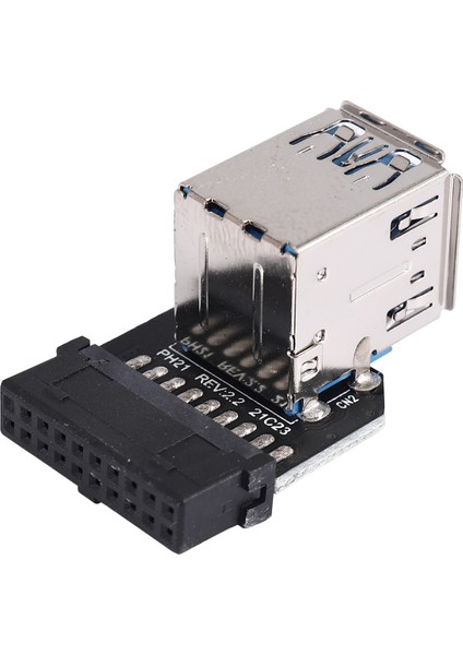 20PIN - Çift Usb3.0 Adaptör Connverter Masaüstü Anakart 19 PIN/20P Başlığı 2 Bağlantı Noktasından USB Bir Dişi Konektör, PH21 (Yurt Dışından) modelleri