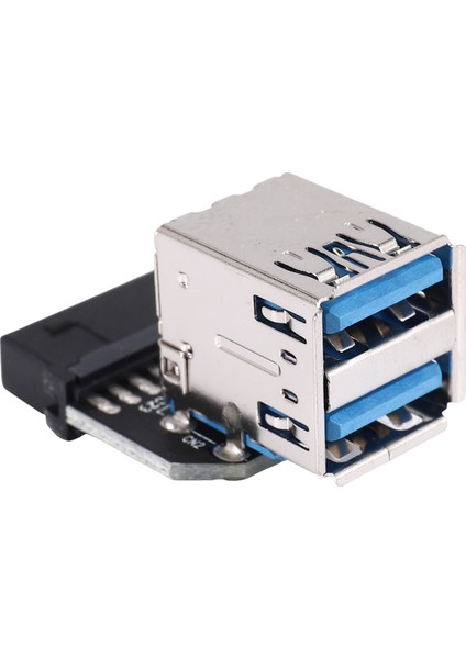 20PIN - Çift Usb3.0 Adaptör Connverter Masaüstü Anakart 19 PIN/20P Başlığı 2 Bağlantı Noktasından USB Bir Dişi Konektör, PH21 (Yurt Dışından) fırsatları