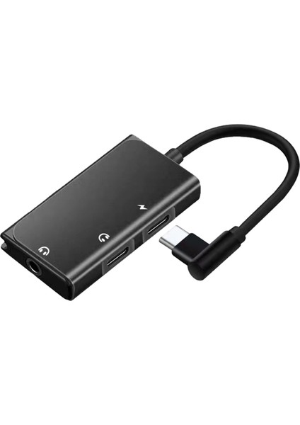 3&#39;ü 1 Arada C Tipi Kulaklık Adaptörü Telefon Için PD60W Şarjı 3.5mm Ses (Yurt Dışından)