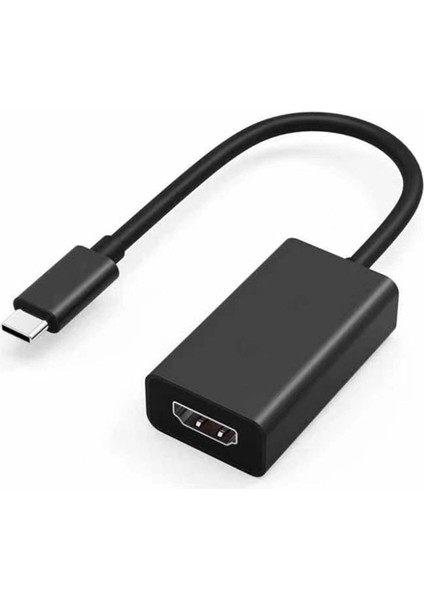 C Tipi-Hdmı ile Uyumlu USB C Ila HDMI ile Uyumlu Video Kablosu Tip-C-Hd Tv Ekran Adaptörü Usb3.1 4K 60Hz Dönüştürücü (Yurt Dışından)