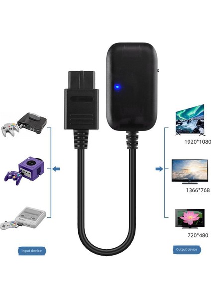 Gamecube Fişi Video Oyunu Konsolu Için N64/NGC/SNES/SFC Için 1080P HDMI Uygun Dönüştürücü Kablo HDMI Uyumlu Kablo (Yurt Dışından) modelleri