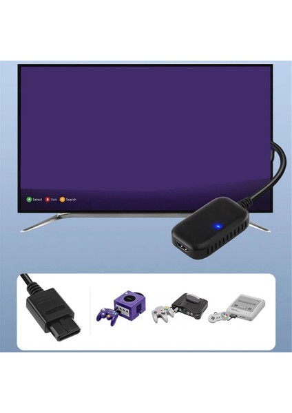 Gamecube Fişi Video Oyunu Konsolu Için N64/NGC/SNES/SFC Için 1080P HDMI Uygun Dönüştürücü Kablo HDMI Uyumlu Kablo (Yurt Dışından) indirimleri