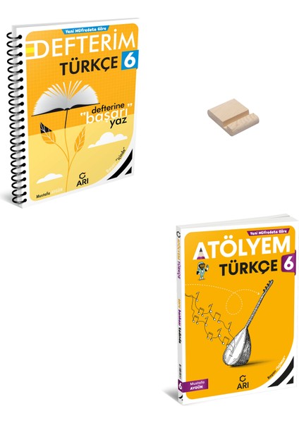 6. Sınıf Türkçe Defterim ve Atölyem + Telefon Tutucu