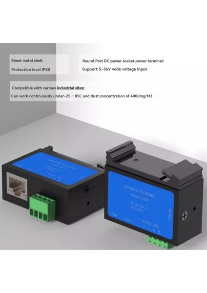 RS485-ETHERNET Seri Port Sunucusu Modbus Tcp/ıp 600BPS-921600BPS Endüstriyel Iot Iletişim Sunucusu (Yurt Dışından) fırsatları