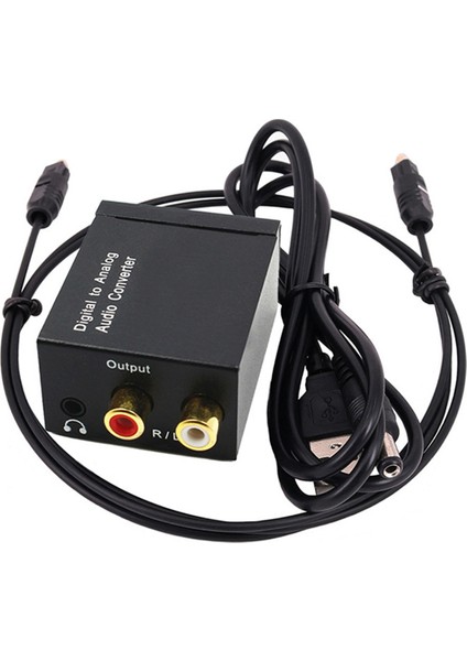Dijital Ses Kodlayıcı 3.5mm Jack Koaksiyel Optik Fiber Dijitalden Analog Ses Dönüştürücüsü Spdıf Dijital Ses Amplifikatörü (Yurt Dışından)