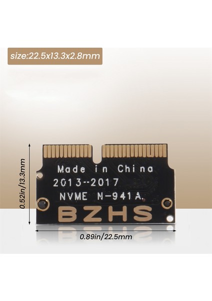 MacBook Air (2013-2016 Yıl) ve Mac Pro (2013-2015 Yılının Sonları) Yükseltmesi Için Ngff M.2 Nvme SSD Adaptör Kartı (2013-2015 Yılı) (Yurt Dışından) fırsatları